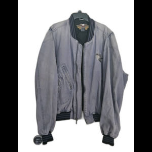 Harley Davidson XXXL Vintage WFM Classic V-Twin Faded Denim Motorcycle Jacket
